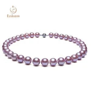 10-11mm Hand-knitted Round Edison Pearl Necklace