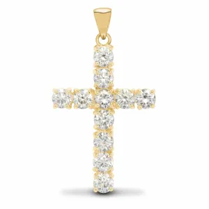 18ct Yellow Gold Diamond Cross