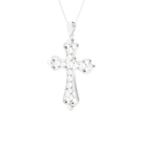 3/4 ctw Round Lab Grown Diamond Cross Pendant