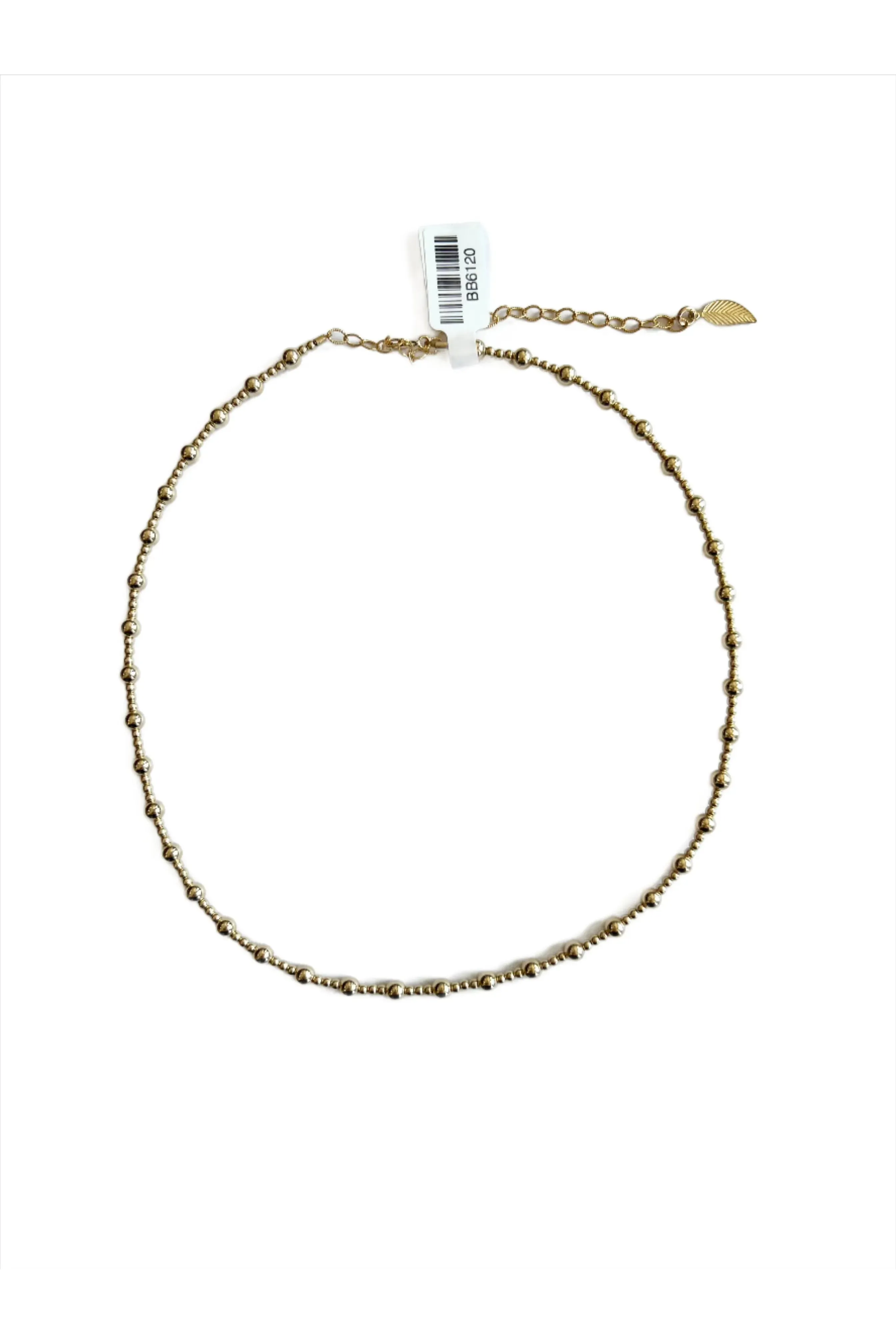 4mm/2mm Alternating Gold Filled Choker Necklace