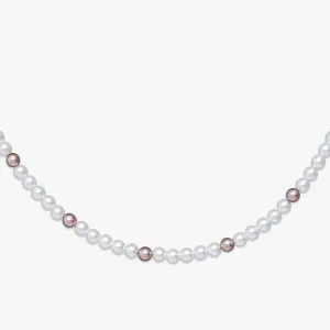 6MM Mono Rose Gold Pearl necklace