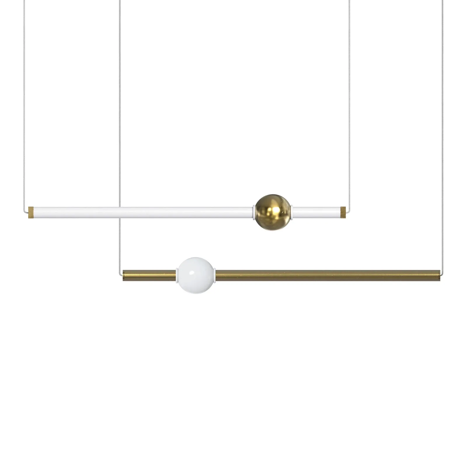 AFFINITY LED Contemporary Nordic Style Pendant Light Ceiling Type 60W 3000K Aged Brass