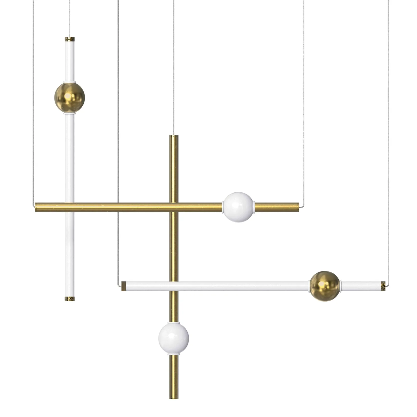 AFFINITY LED Contemporary Nordic Style Pendant Light Ceiling Type 60W 3000K Aged Brass