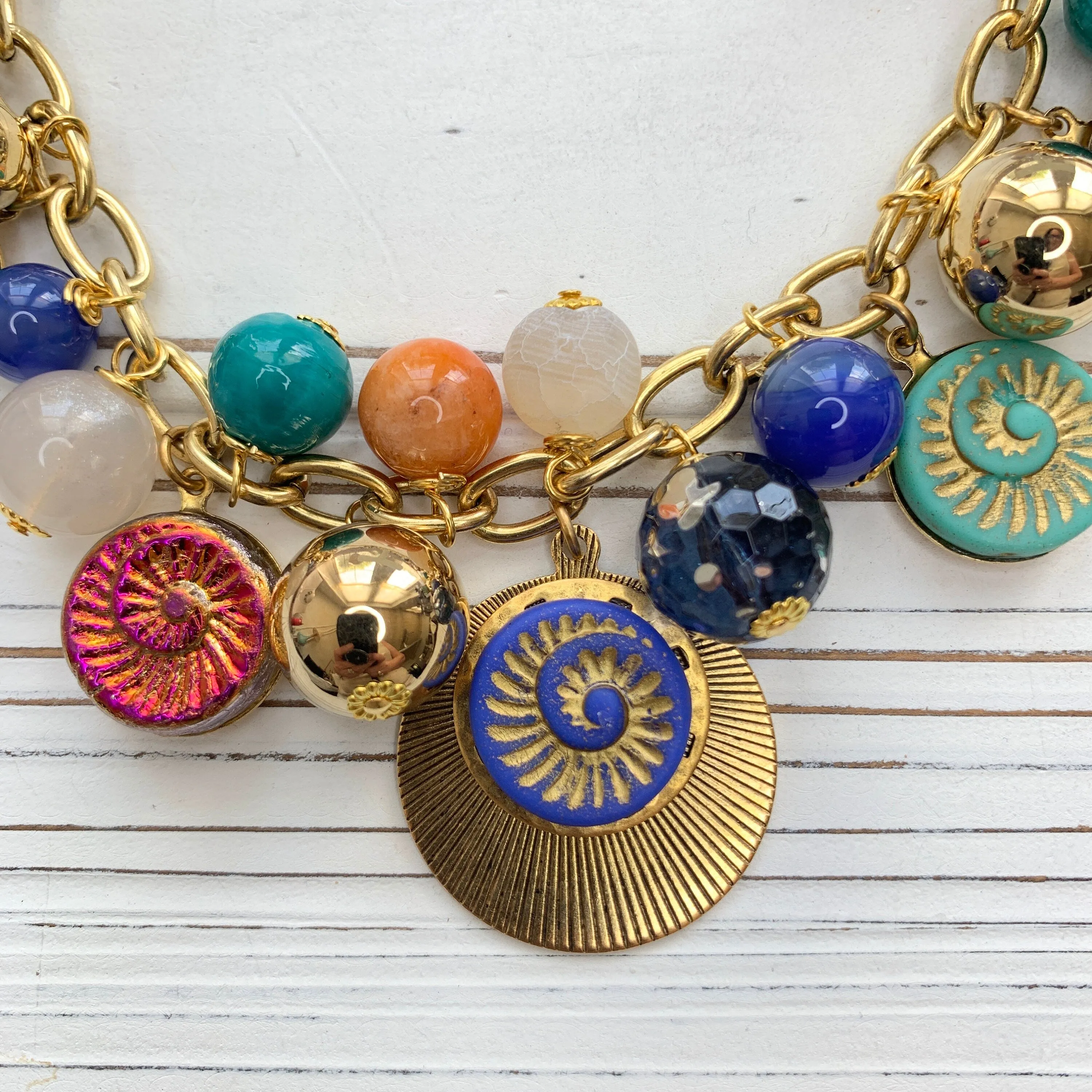 Ammonite Charm Necklace