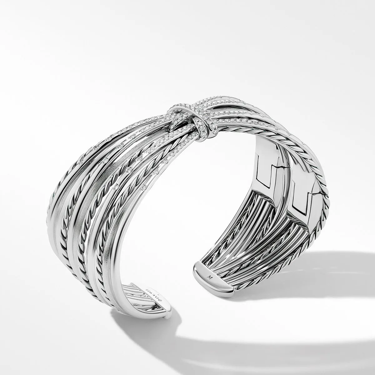 Angelika Four Point Cuff Bracelet with Pave Diamonds