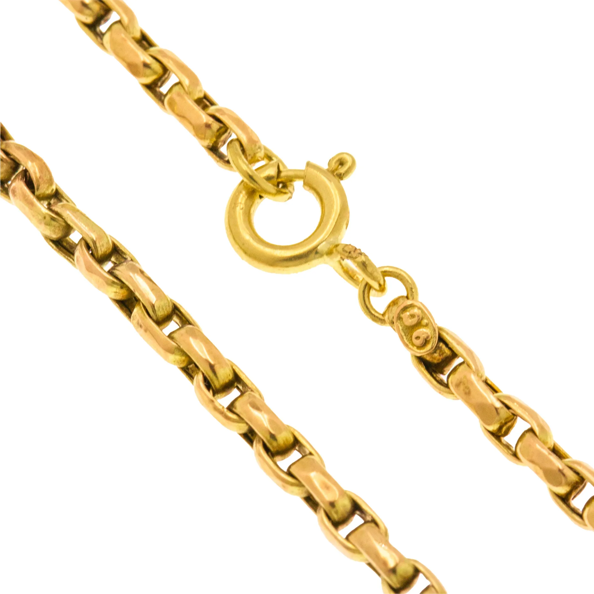 Antique 9ct Gold Belcher Bracelet