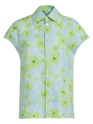 Aquamarine Print Shirt