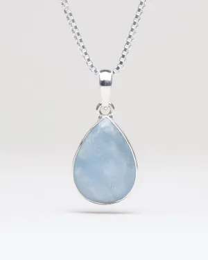 Aquamarine Teardrop Pendant