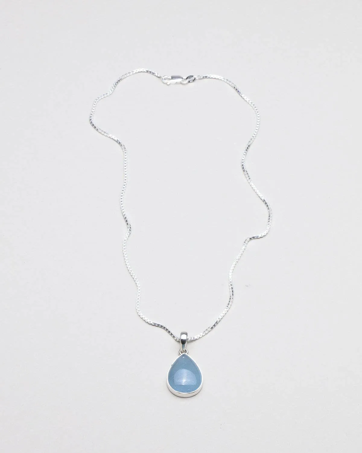 Aquamarine Teardrop Pendant