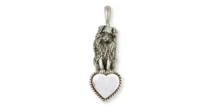 Australian Shepherd Pendant Jewelry Sterling Silver Handmade Dog Pendant AU8-TP