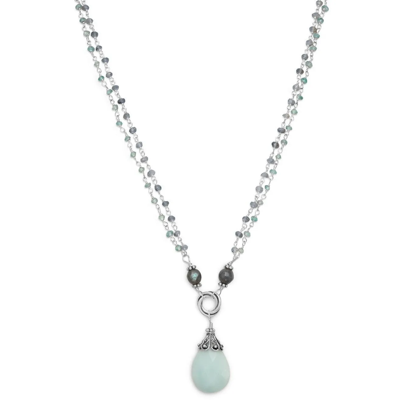 Baila Luna Mint Chocolate Drop Necklace