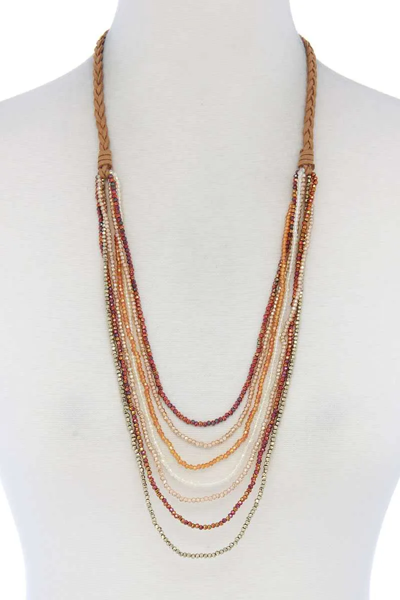 Beaded Multi Layer Necklace