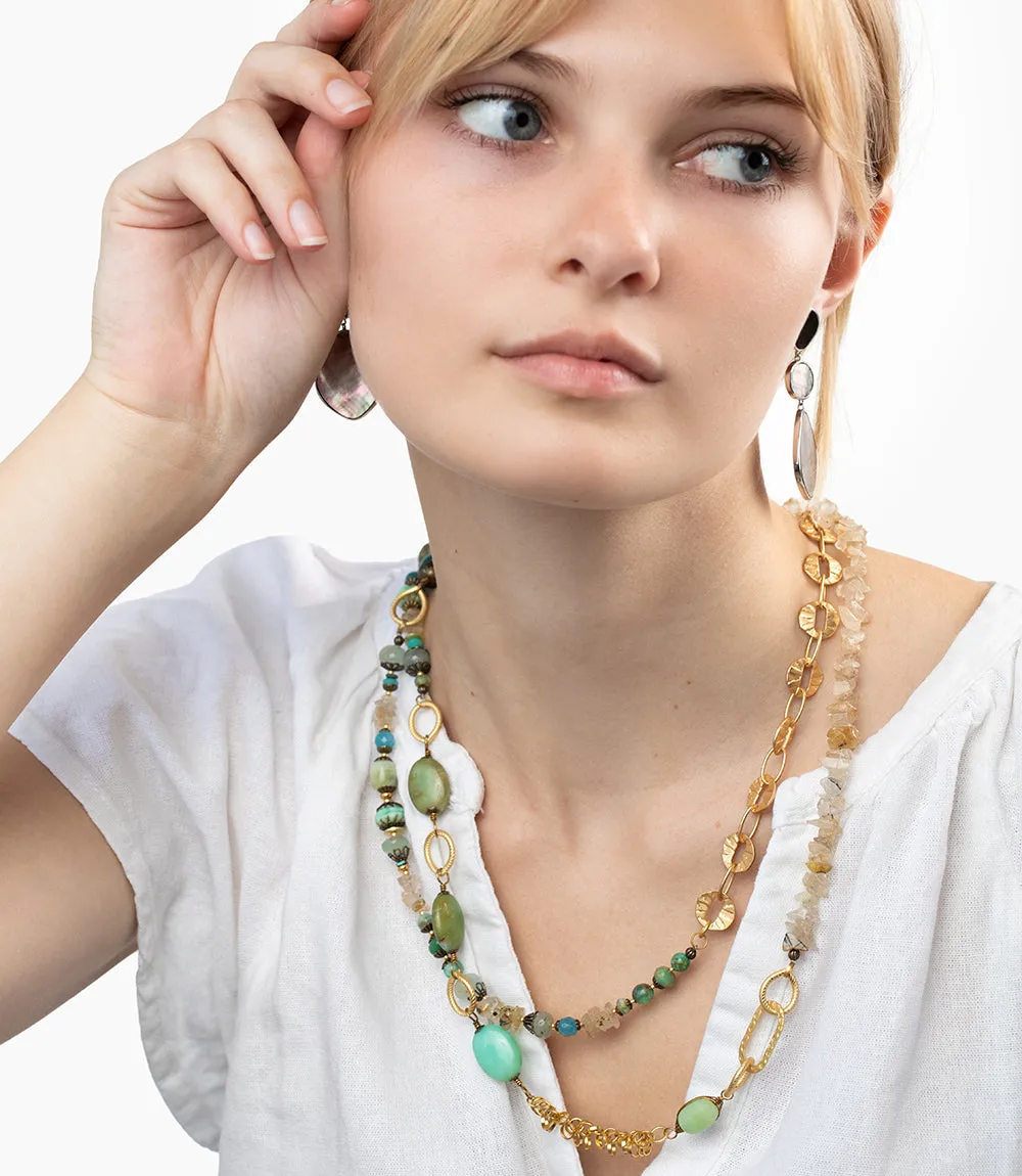 Beaded Quartz Necklace