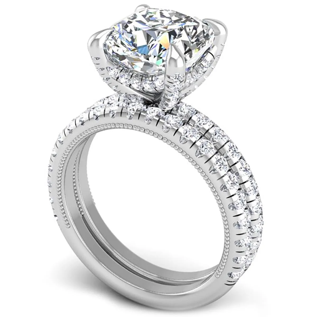 Ben Garelick 4 Carat Cushion Cut Orion Diamond Engagement Ring