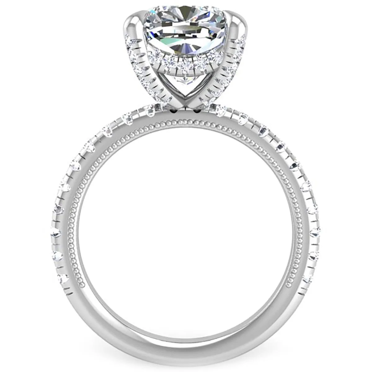 Ben Garelick 4 Carat Cushion Cut Orion Diamond Engagement Ring