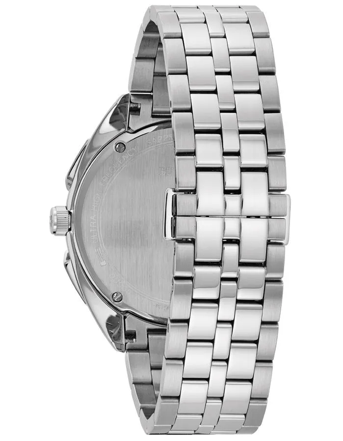 Bulova Mens Chronograph Curv - Stainless Steel - Bracelet - Dark Grey Dial