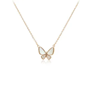 Butterfly Mother of Pearl Necklace