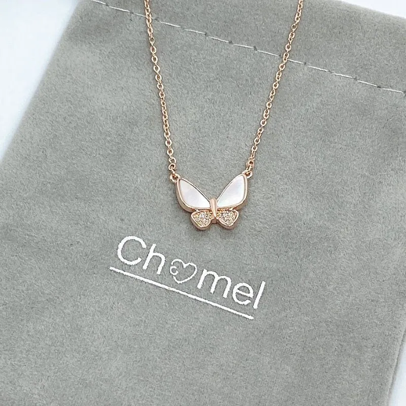 Butterfly Mother of Pearl Necklace