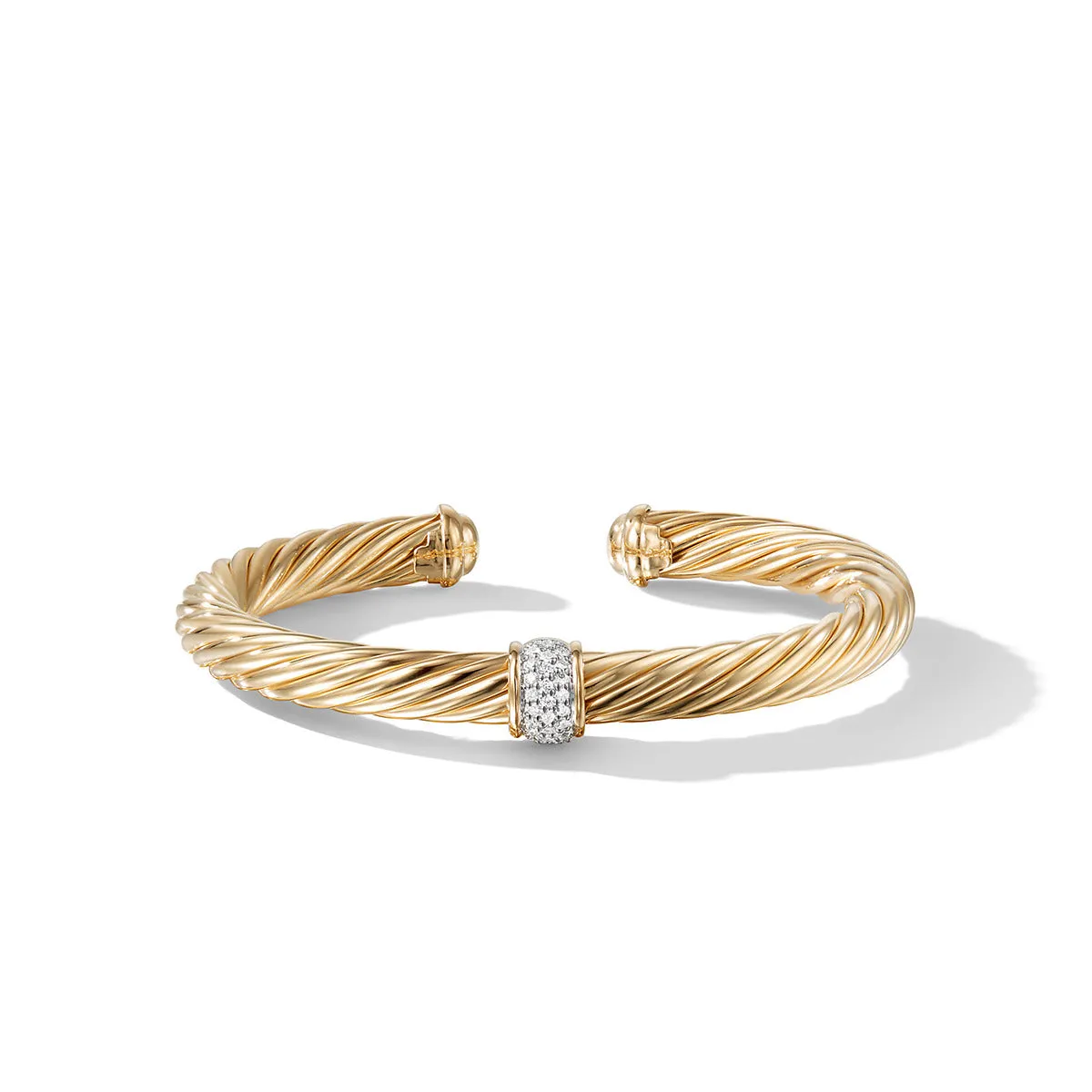 Cable Classics Bracelet with Diamonds in 18K Gold