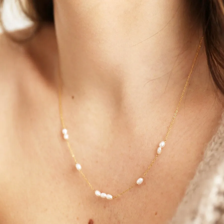 CARI Freshwater Pearl Gold Necklace