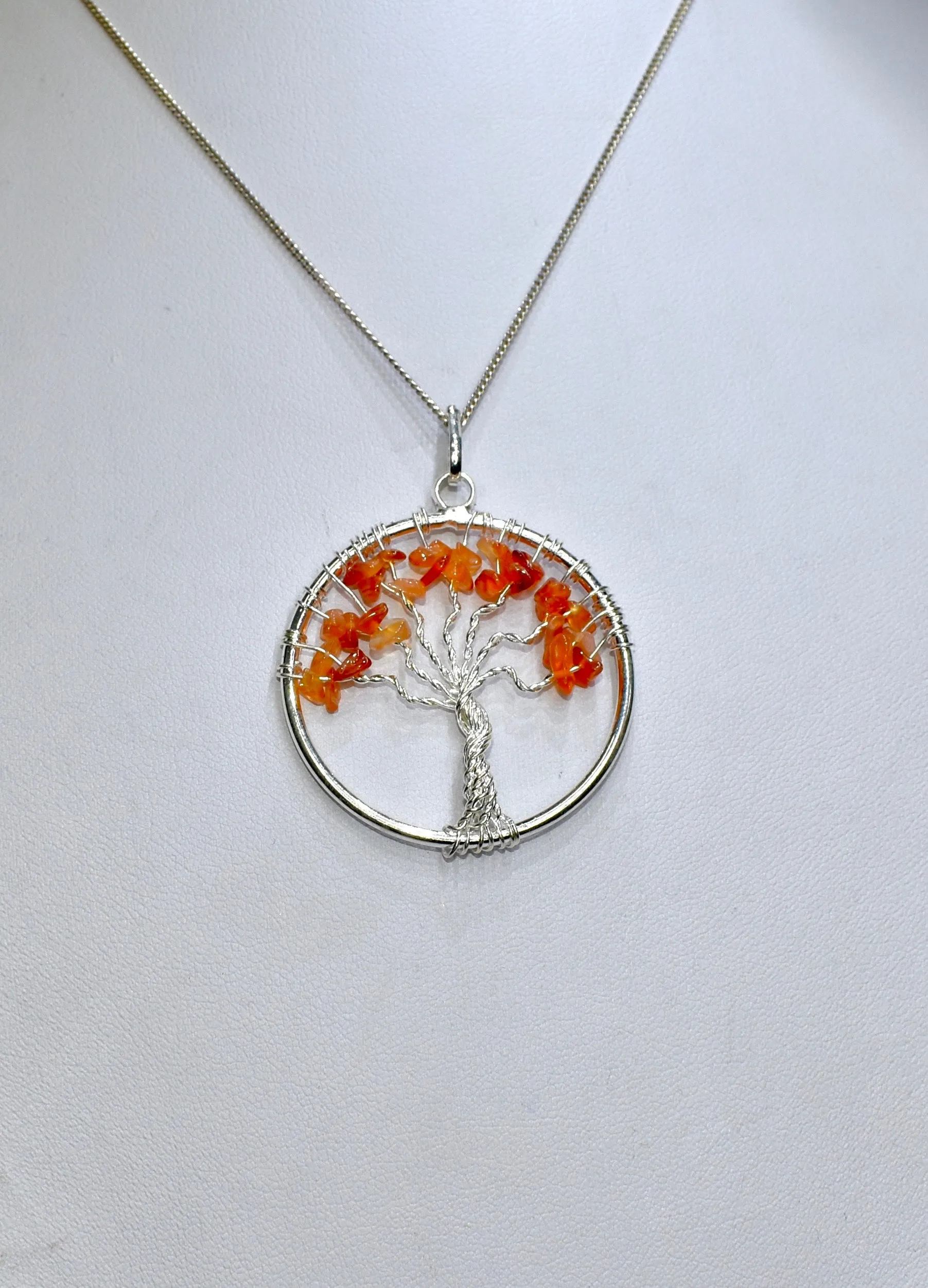 Carnelian Tree of Life Pendant