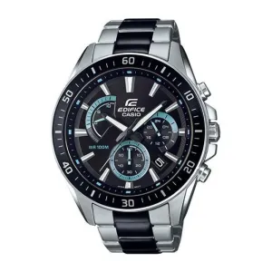 Casio Edifice Standard Chronograph Black Ion Plated Stainless Steel Band Watch EFR552SBK-1A EFR-552SBK-1A