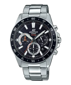 Casio Edifice Standard Chronograph Silver Stainless Steel Watch EFV570D-1A EFV-570D-1A