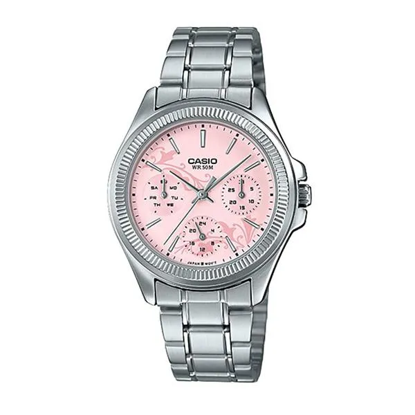 Casio Ladies' Enticer Series Silver Stainless Steel Band Watch LTP2088D-4A LTP-2088D-4A