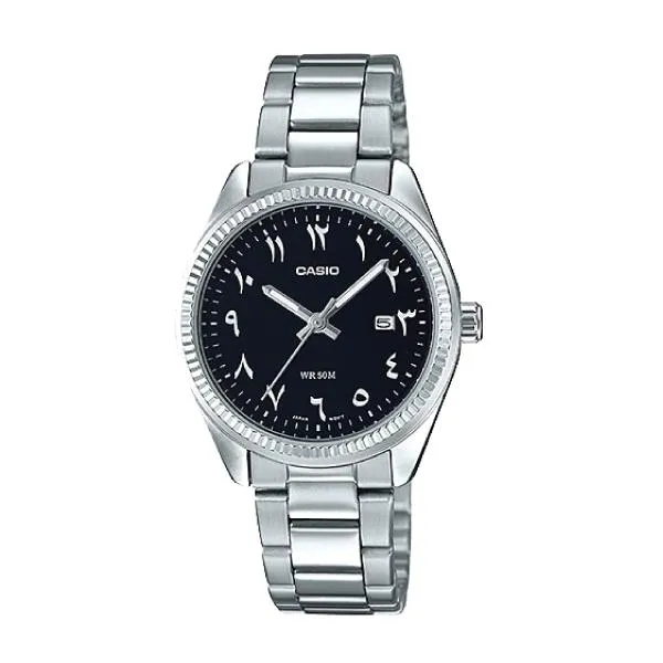 Casio Ladies Standard Analog Silver Stainless Steel Band Watch LTP1302D-1B3 LTP-1302D-1B3