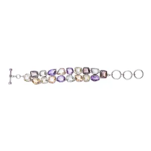 Catherine Multi Quartz Bracelet, Sterling Silver