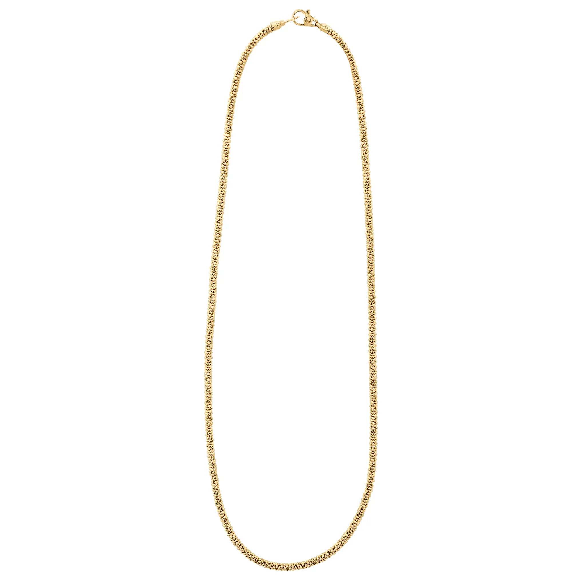 Caviar Gold 18K Gold Caviar Necklace 3mm