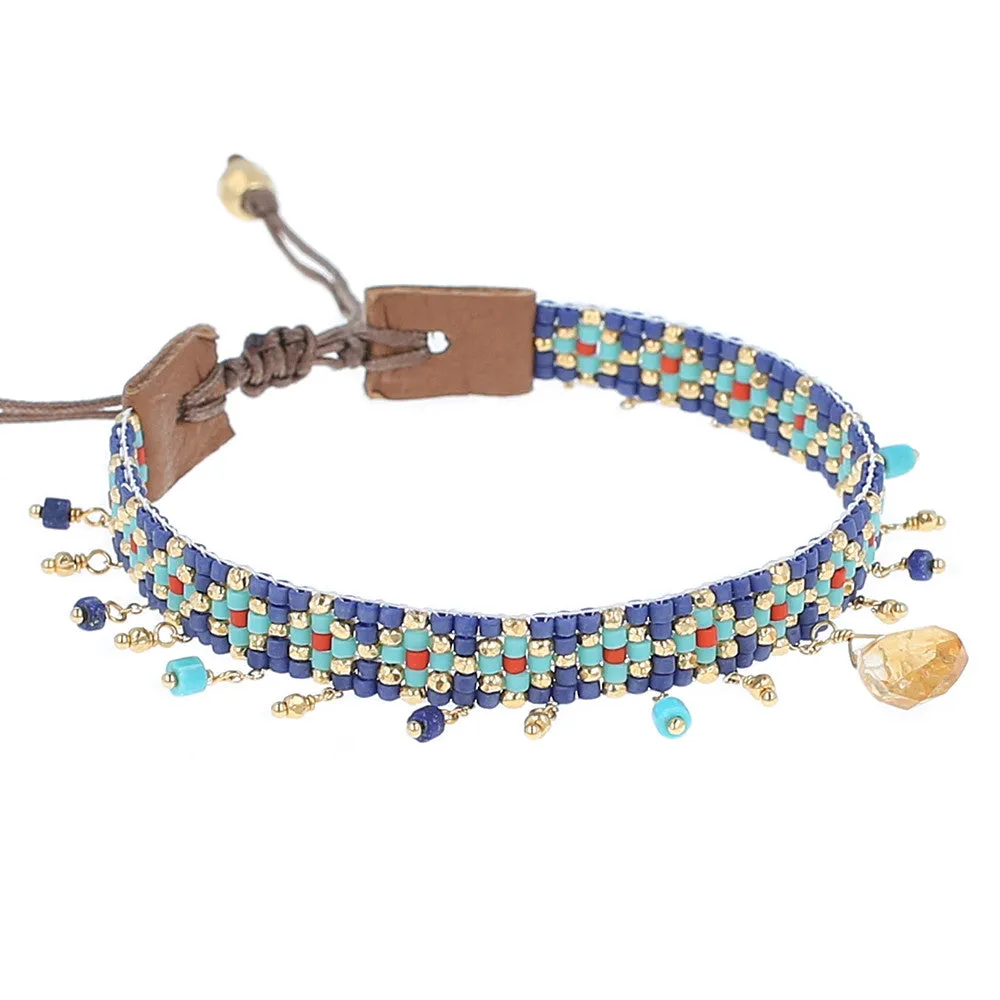 Chan Luu Blue Mix Charm Bracelet