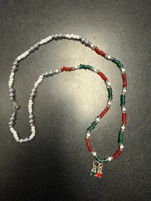 Christmas Beaded Necklace