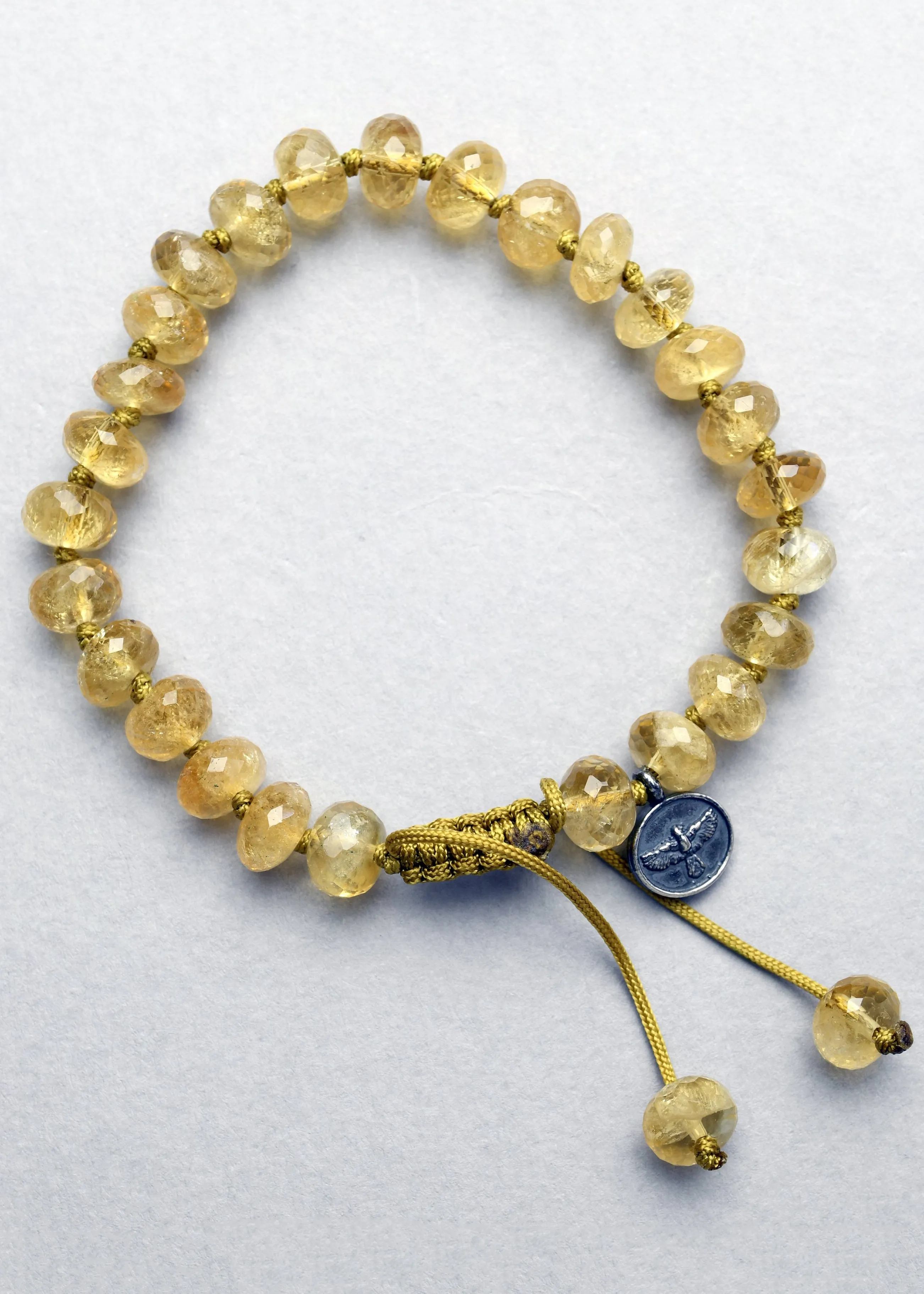 Citrine Quartz Crystal Bracelet