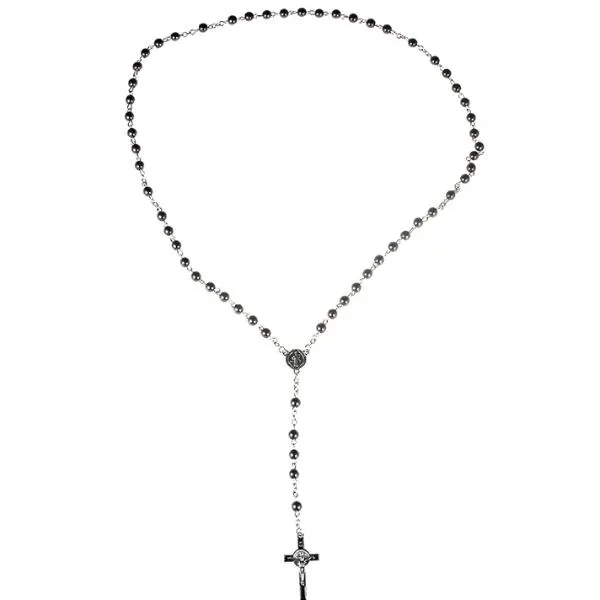 Classy Men Rosary Pendant Necklace