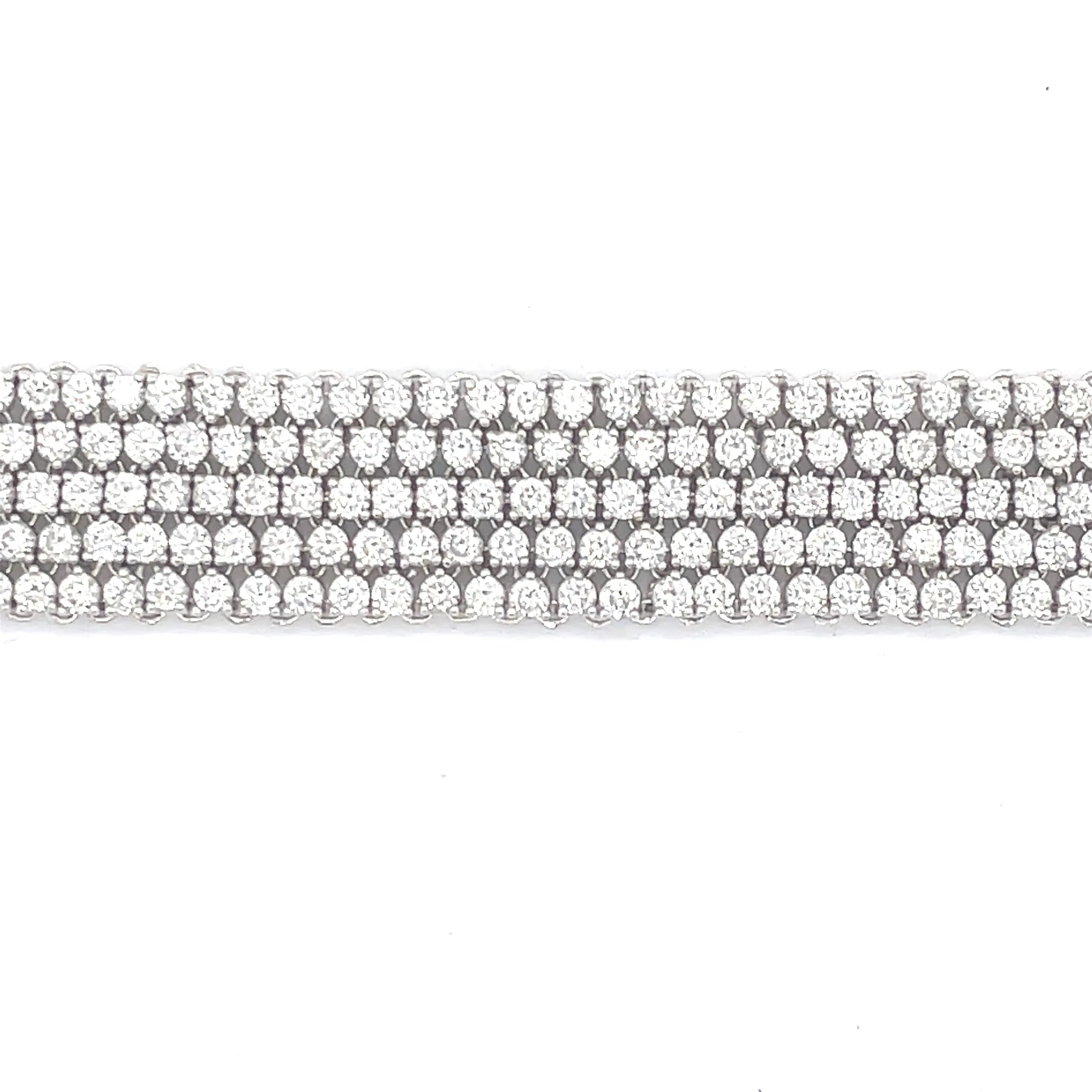 Diamond Five Row Tennis Bracelet