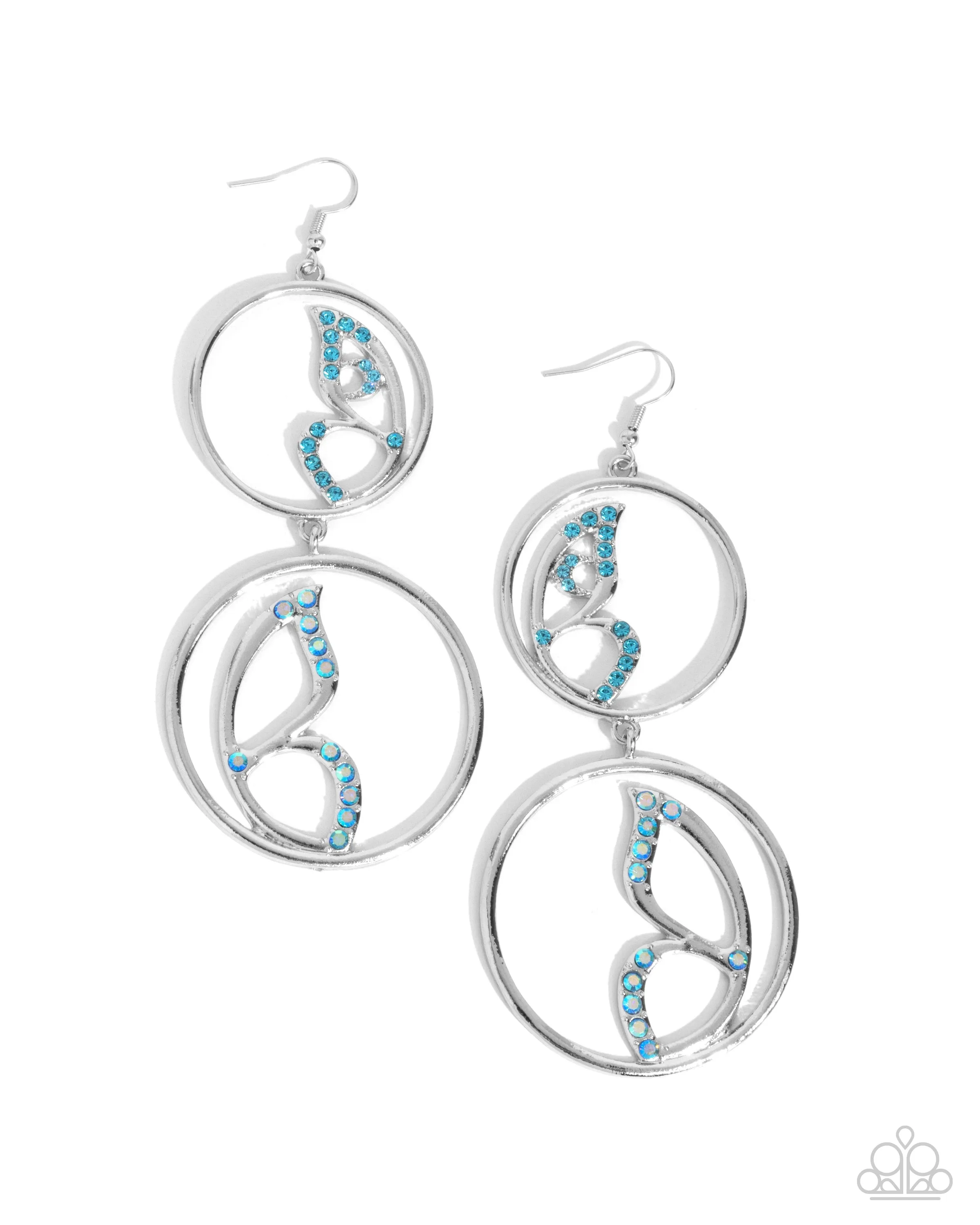 Earrings Admittedly Aerial - Blue E2001