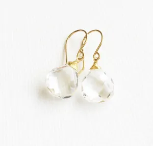 Earrings Kala - Crystal quartz  (E246)