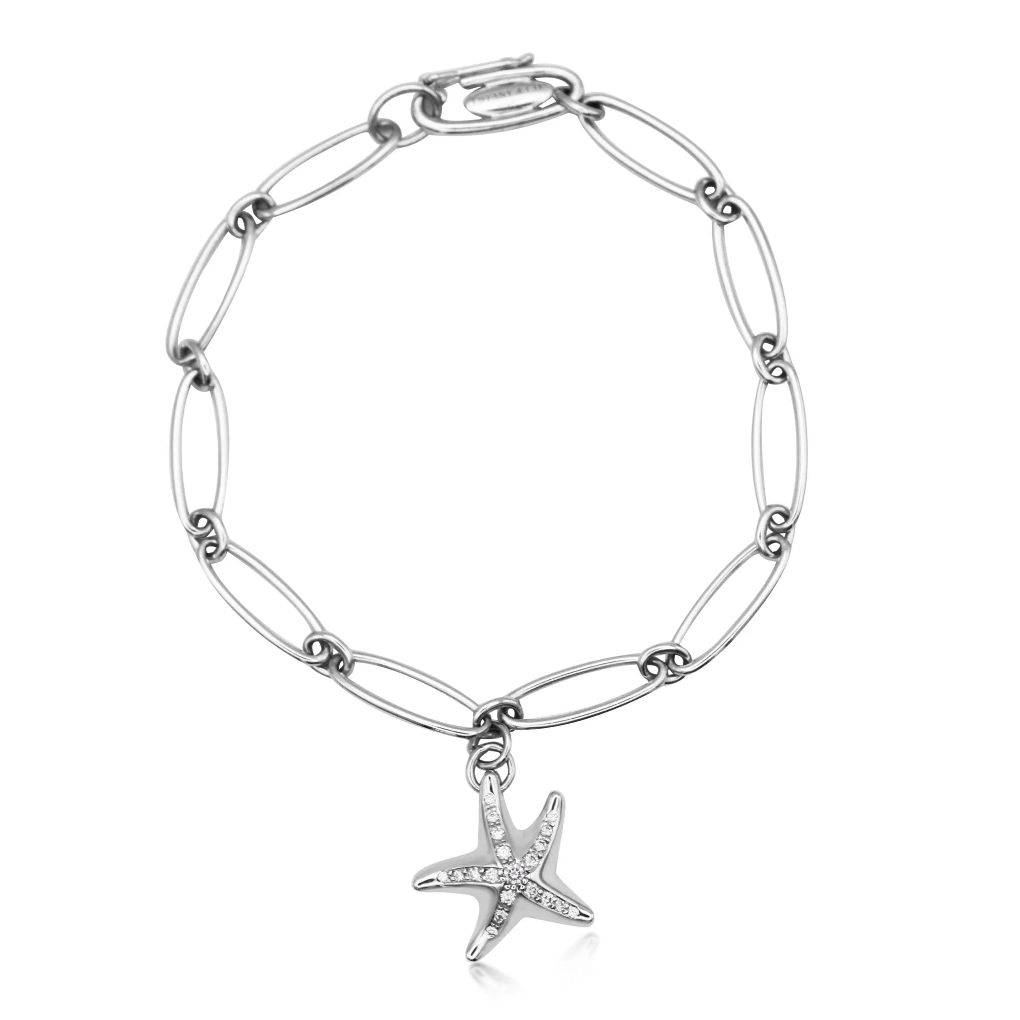 Elsa Peretti For Tiffany Bracelet With Diamond Starfish Charm