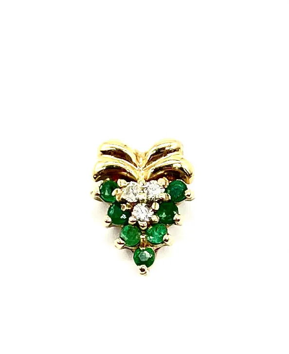 Emerald and Diamond Pendant