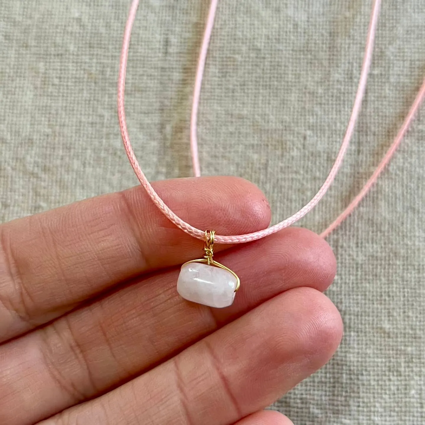 Eternity Pendant - Rose Quartz