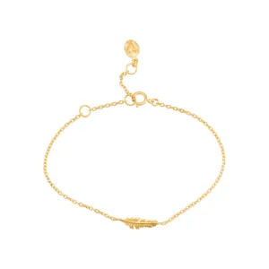 Feather Bracelet, Gold