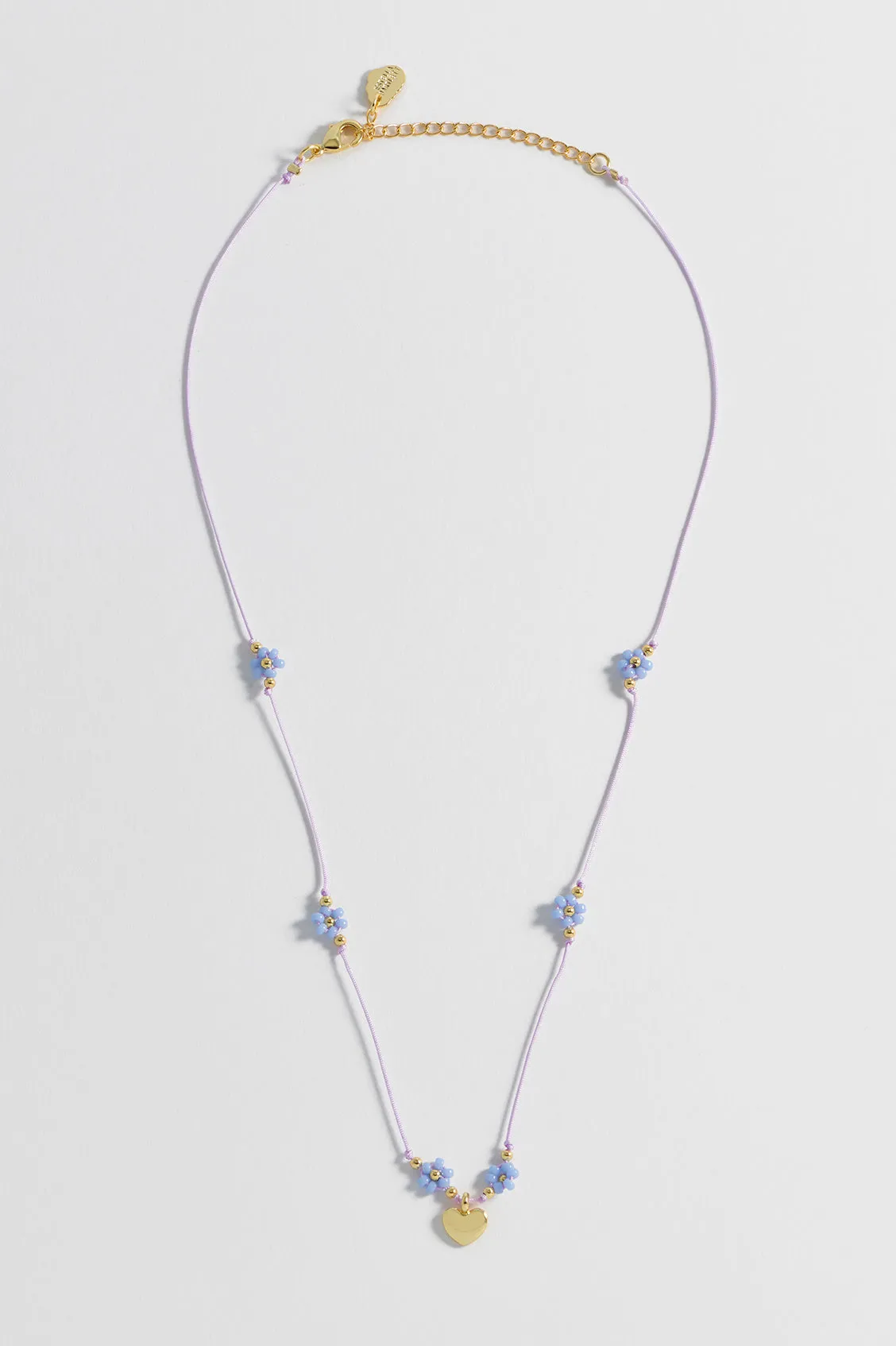 Flower Heart Miyuki Necklace