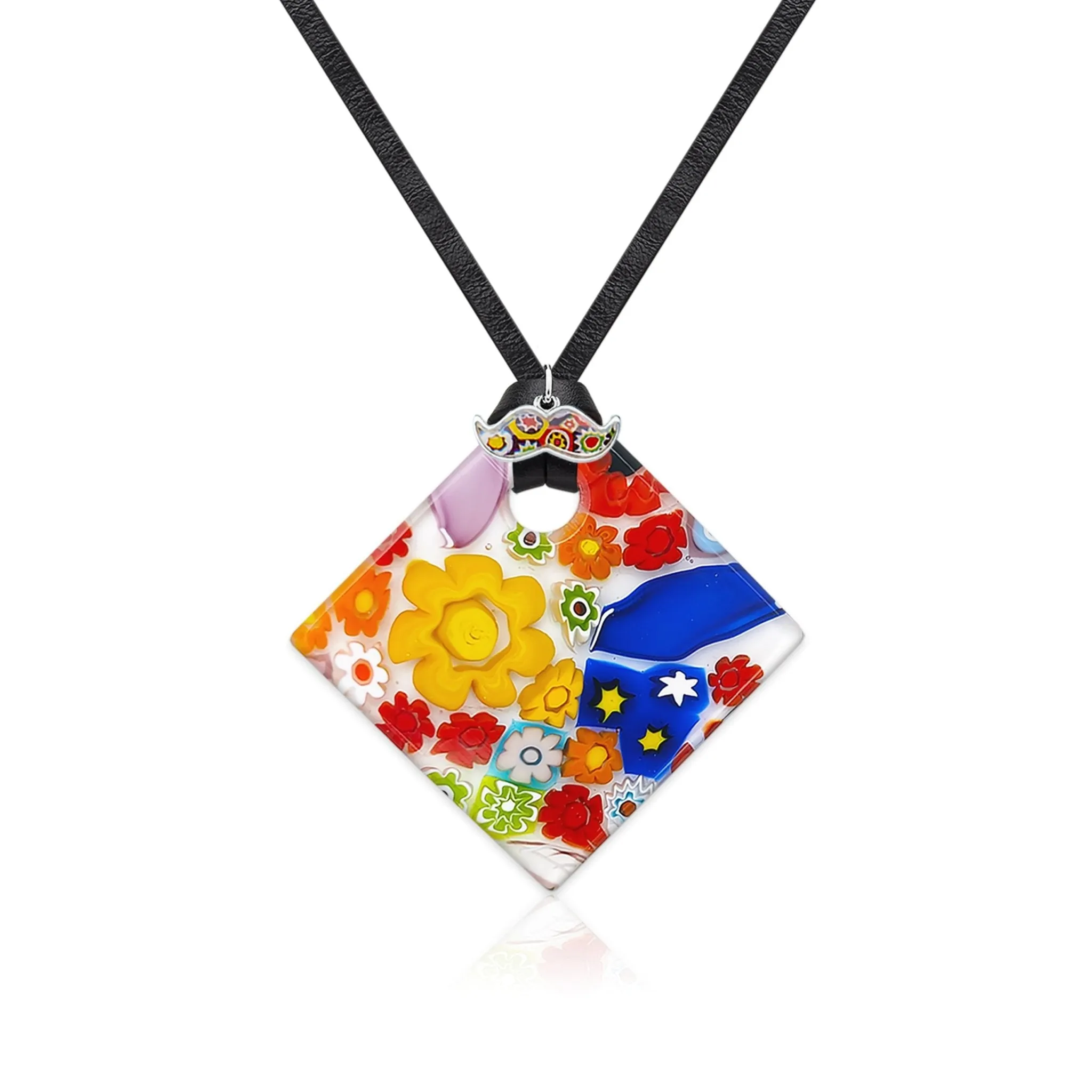 Full of Luck Square Pendant