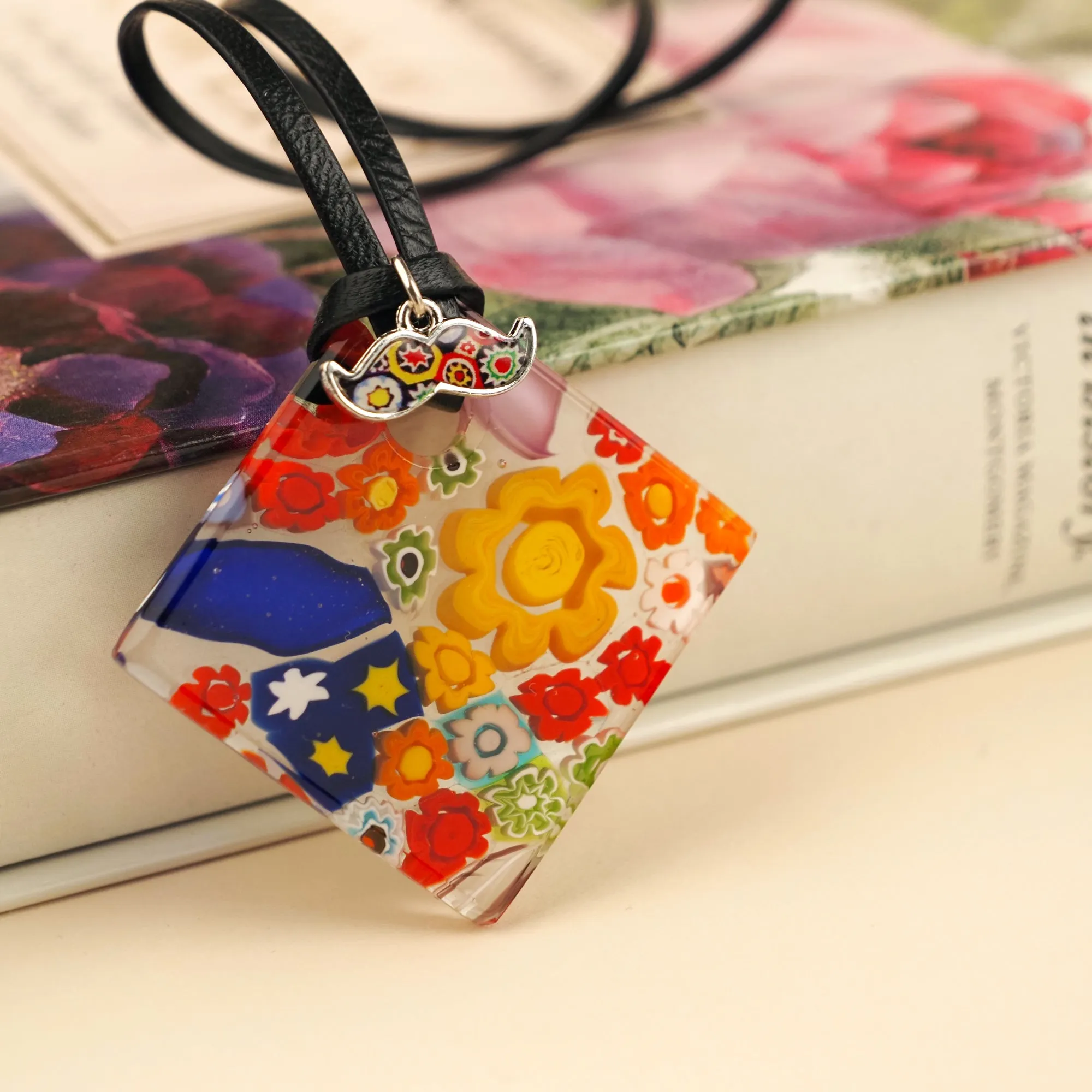 Full of Luck Square Pendant