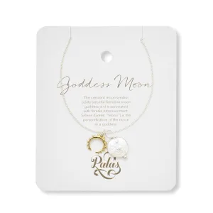 Goddess Moon & Pearl Amulet Necklace