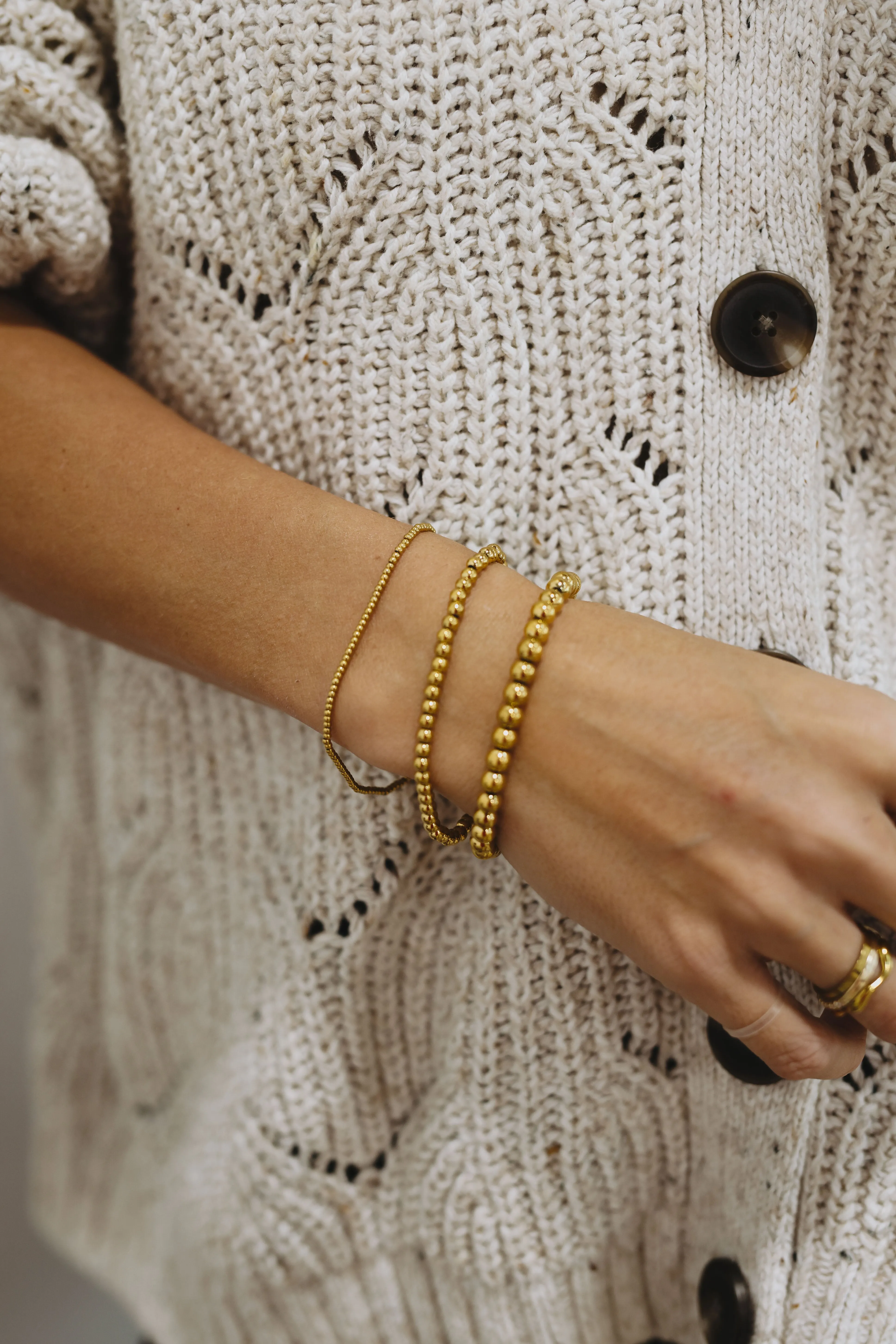 Gold Beaded Bracelet