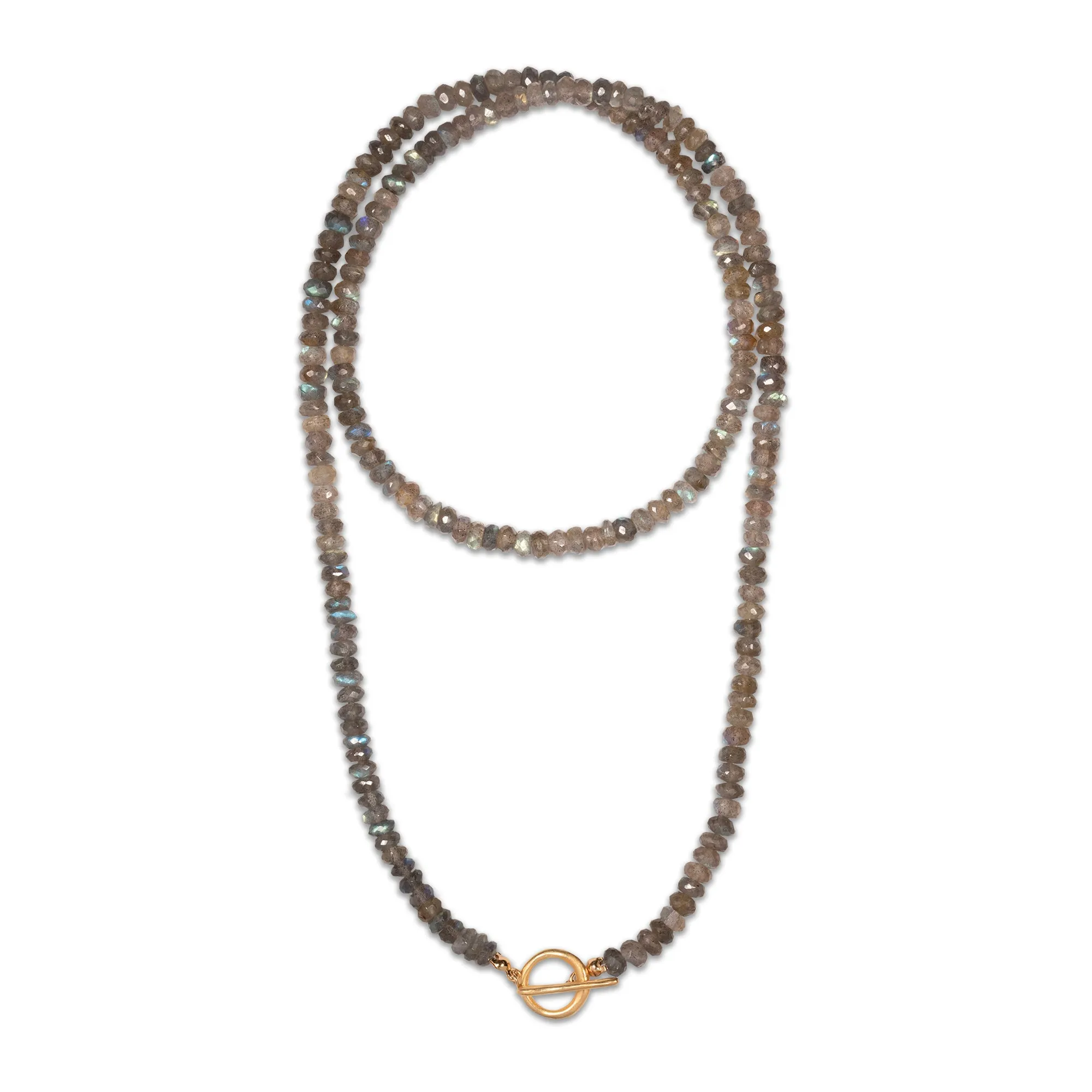 Grande Labradorite Convertible Beaded Necklace