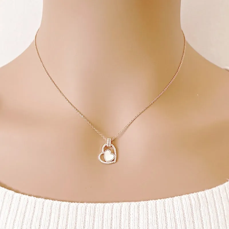 Heart Mother of Pearl Necklace