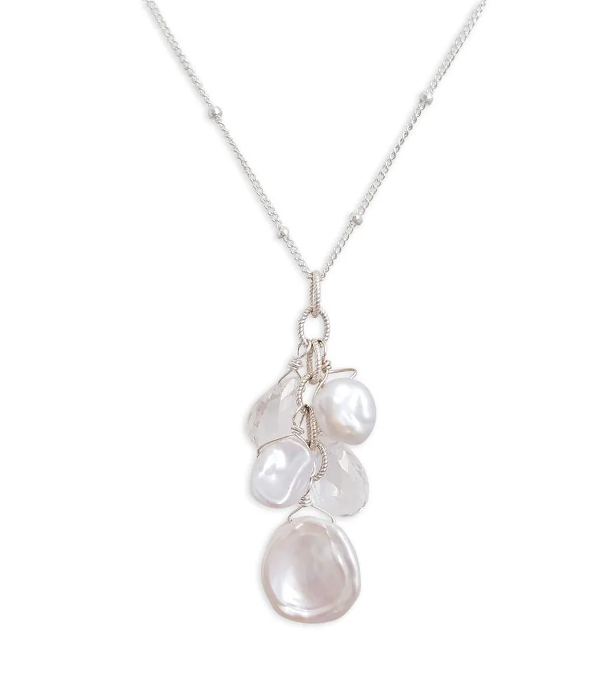 Juliana Pearl & Rock Quartz Necklace